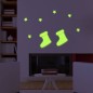 Sticker decorativ glow luminos model Craciun
