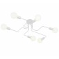 Plafoniera LED, 6 becuri E27, 50Hz, 60W, 230V, 18,5 x 90 x 70cm, alb Plafoniera LED, 6 becuri E27, 50Hz, 60W, 230V, 18,5 x 90 x 70cm, alb
