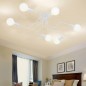 Plafoniera LED, 6 becuri E27, 50Hz, 60W, 230V, 18,5 x 90 x 70cm, alb Plafoniera LED, 6 becuri E27, 50Hz, 60W, 230V, 18,5 x 90 x 70cm, alb