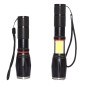 Lanterna tactica LED, 6 moduri lumina, 220lm, IPX4, aluminiu, 9W, 15 x 3cm, negru