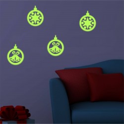 Sticker decorativ glow luminos model globuri