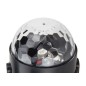 Proiector LED RGB, 6 leduri, 7 moduri iluminare, 2 difuzoare stereo, 50Hz, 18W, 230V, 18 x 16cm, negru
