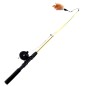 Jucarie interactiva pisici, lanseta telescopica, plastic/metal, negru Jucarie interactiva pisici, lanseta telescopica, plastic/metal, negru