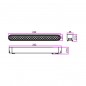 Spot LED SMD liniar, lumina neutra, 12W, 720 lm, carcasa aluminiu, alb mat