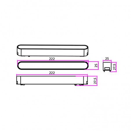 Lampa LED de interior, IP20, 12W, temperatura culoare 4000K, 48V DC, alb mat