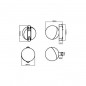 Lampa LED sfera, 10W, lumina 4000K, 120 grade, rotativa, luminozitate 800lm Lampa LED sfera, 10W, lumina 4000K, 120 grade, rotativa, luminozitate 800lm