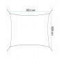 Copertina protectie UV, parasolar 3x3 m, forma patrata, material impermeabil, alb