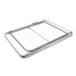 Masa pliabila pentru camping, 80x60x70 cm, blat laminat, cadru aluminiu, alb gri Masa pliabila pentru camping, 80x60x70 cm, blat laminat, cadru aluminiu, alb gri