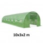 Sera solar tip tunel, 10x3x2 m, ferestre cu plasa anti-insecte, 1 usa rulanta, folie PE cu filtru UV4, verde Sera solar tip tunel, 10x3x2 m, ferestre cu plasa anti-insecte, 1 usa rulanta, folie PE cu filtru UV4, verde