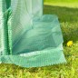Sera solar tip tunel, 10x3x2 m, ferestre cu plasa anti-insecte, 1 usa rulanta, folie PE cu filtru UV4, verde Sera solar tip tunel, 10x3x2 m, ferestre cu plasa anti-insecte, 1 usa rulanta, folie PE cu filtru UV4, verde