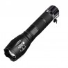 Lanterna CREE LED SMD, 10000 lm, raza 500 m, Zoom reglabil, 4 moduri iluminare, aluminiu, rezistenta la apa