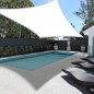 Copertina protectie UV, parasolar 3x3 m, forma patrata, material impermeabil, alb