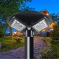 Lampa solara LED 200W, luminozitate 10.000 lm, senzor crepuscular si de miscare, control telecomanda