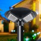 Lampa solara LED 200W, luminozitate 10.000 lm, senzor crepuscular si de miscare, control telecomanda