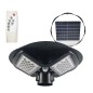 Lampa solara LED 200W, luminozitate 10.000 lm, senzor crepuscular si de miscare, control telecomanda
