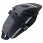 Geanta bicicleta reflectorizanta, prindere velcro, fermoar inchidere, 20 x 6 x 8 cm, negru