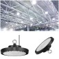 Lampa industriala suspendata, High Bay, UFO LED 100W, 11000lm, aluminiu si PC