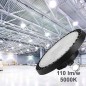 Lampa industriala suspendata, High Bay, UFO LED 100W, 11000lm, aluminiu si PC Lampa industriala suspendata, High Bay, UFO LED 100W, 11000lm, aluminiu si PC