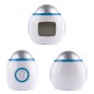 Ceas desteptator cu proiector, temporizator, alarma, 10 melodii, 118 g, 9 x 8 x 10,2 cm, alb Ceas desteptator cu proiector, temporizator, alarma, 10 melodii, 118 g, 9 x 8 x 10,2 cm, alb