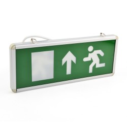 Panou semnalizare LED, semn EXIT sus, cu acumulator
