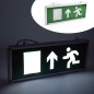 Panou semnalizare LED, semn EXIT sus, cu acumulator