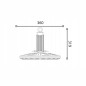 Corp de iluminat LED High-Bay, 150W, lumina neutra, 21000lm, 319 x 360 mm