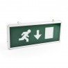 Semn de siguranta LED cu acumulator, EXIT jos
