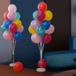 Stand pentru 13 baloane, 22 betisoare, inaltime 130 cm, conectori, alb transparent
