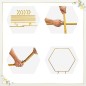 Arcada hexagonala pentru decor evenimente, cadru din metal, latime 2 m, auriu Arcada hexagonala pentru decor evenimente, cadru din metal, latime 2 m, auriu
