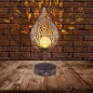 Lampa solara tip glob, LED 0.06W, IP44, comutator ON/OFF, metal si sticla