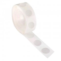 Banda cu buline adezive pentru decor baloane, latime 2 cm, transparent
