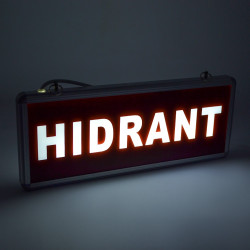 Panou de informare LED cu acumulator, semn HIDRANT