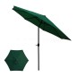 Umbrela de gradina, diametru 300 cm, manivela, reglabila, impermeabila, cadru otel, verde