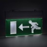 Semn de informare LED, afisaj EXIT stanga, cu acumulator