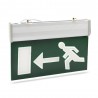 Semn de informare LED, afisaj EXIT stanga, cu acumulator