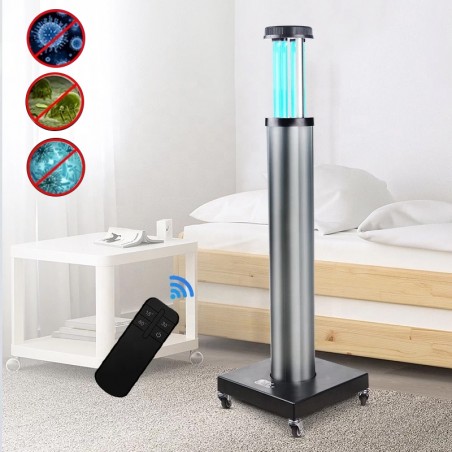 Lampa bactericida UVC 200W telescopica, senzor de miscare, oprire automata, timer, telecomanda control