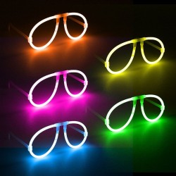 Ochelari luminescenti de petrecere, forma aviator, accesoriu neon, diverse culori