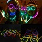 Ochelari luminescenti de petrecere, forma aviator, accesoriu neon, diverse culori
