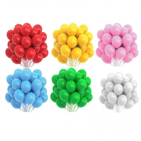 Set 100 baloane petrecere, material latex, forma ovala 30 cm