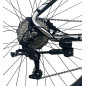 Bicicleta Mountain Bike 27.5 inch, schimbator 27 viteze, cadru aluminiu, frane hidraulice, rosu, Genio, RESIGILAT