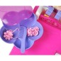 Set masuta toaleta si scaun pentru fetite, sunete si lumini, oglinda, uscator, accesorii cosmetice