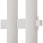 Gardulet decorativ pentru gradina, separator gazon si flori, 60.5x32.5 cm, PVC alb