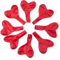 Set 100 baloane inimioara rosie, latex, 30 cm