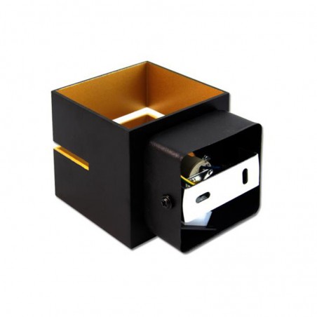 Aplica de interior, LED G9, design modern, montare perete, cadru aluminiu negru