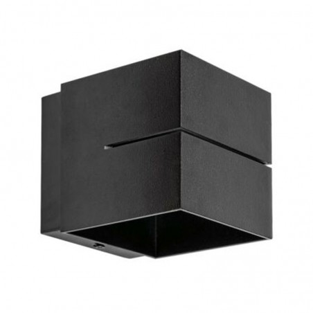 Aplica LED de perete, dulie G9, 7W, unghi fascicul 120 grade, IP20, cadru aluminiu, negru