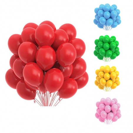 Set 100 baloane petrecere, material latex, forma ovala 30 cm