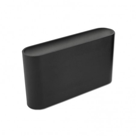 Aplica LED de interior, model Lisa, IP20, 13W, 153 x 45 x 85 mm, cadru negru din aluminiu