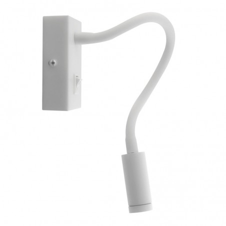 Aplica flexibila de interior, LED COB, 3W, lumina alb neutra, 150lm, IP20, alb