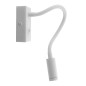 Aplica flexibila de interior, LED COB, 3W, lumina alb neutra, 150lm, IP20, alb