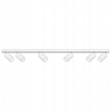 Plafoniera 6 becuri, dulie GU10, lungime 1200 mm, alb mat